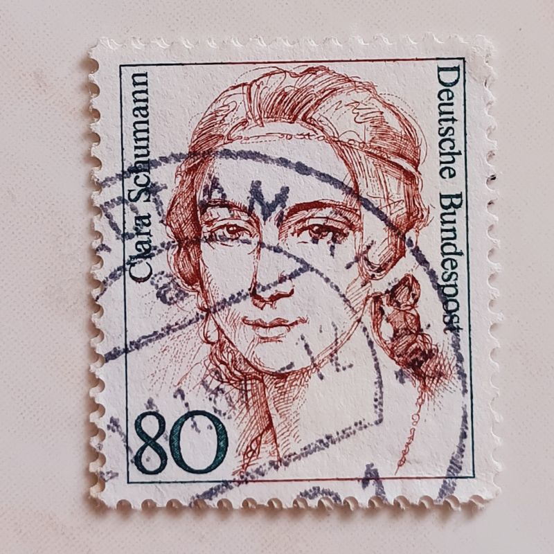 

(AE) Perangko Jerman 1986 Women in German History - Clara Schumann (1819-1896) 80 pf Used