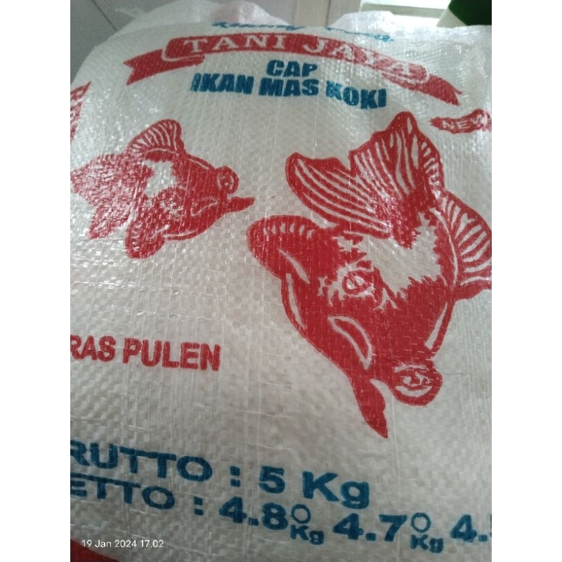 

Beras Murah Cap Ikan Mas Koki, Beras Pulen Brutto 10kg