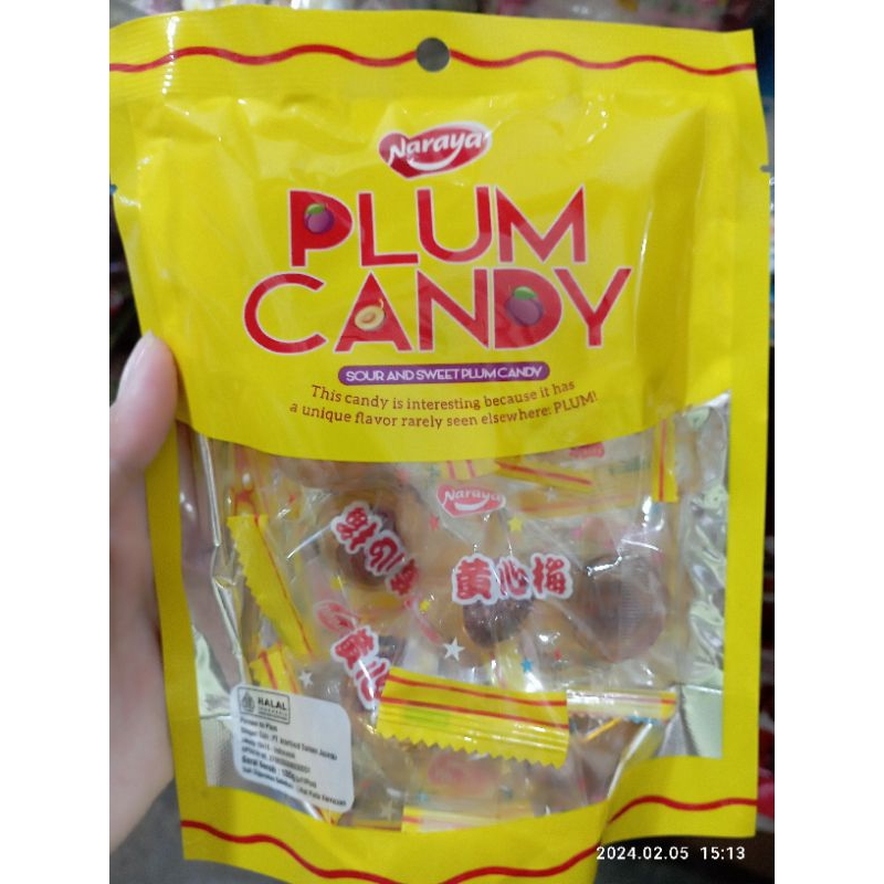 

NARAYA PLUM CANDY KEMASAN 100G +- 11 PCS