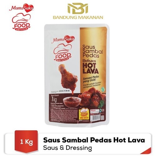 

Mamasuka Hot Lava saus pedas - 1kg