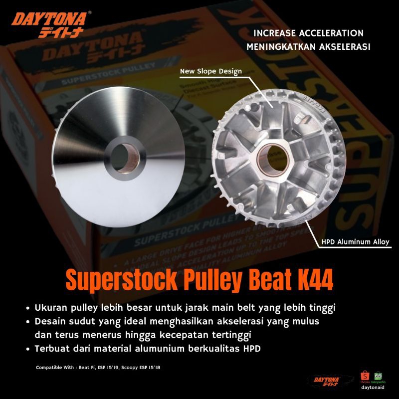 PULLY DAYTONA BEAT ESP SCOOPY ESP BEAT STREET BEAT POP SCOOPY STYLISH RUMAH ROLLER DAYTONA ORIGINAL