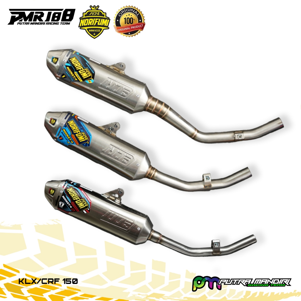Knalpot NORIFUMI Rocket4 Bore Up - Kompetisi - Standar