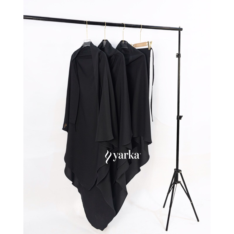 LEYA FRENCH KHIMAR JETBLACK