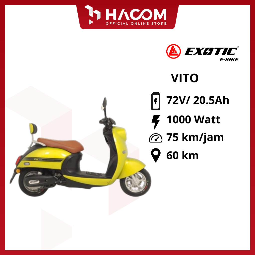 BARU MOTOR LISTRIK EXOTIC VITO GARANSI RESMI