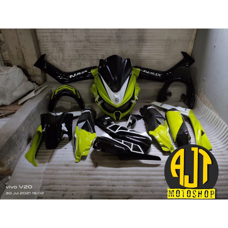 FULLBODY CUSTOM PREDATOR NMAX NEW 2020 2021 HITAM HIJAU STABILO