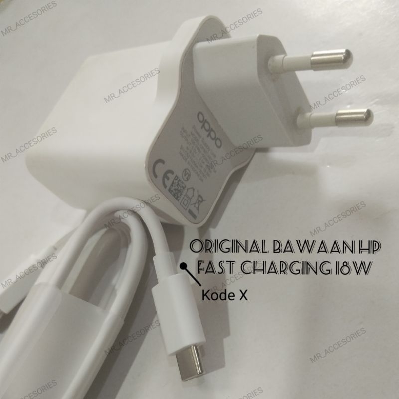 Charger Cas Oppo Type C Original 100% Fast Charging Bawaan HP A5 A9 2020 A33 A52 A53 A54 A55 A92 A93