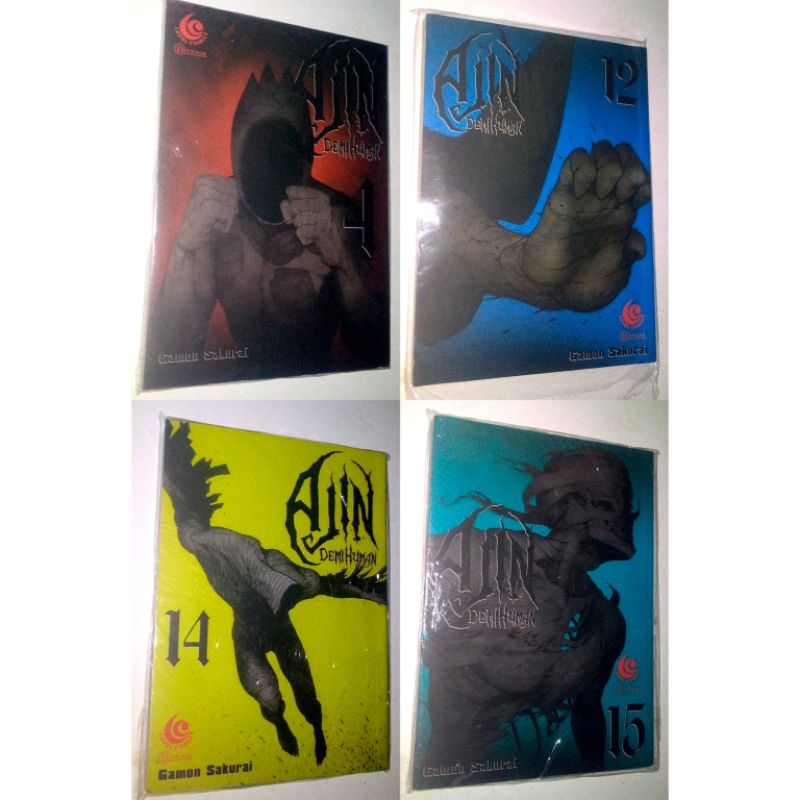 komik ajin demi human set vol 4, 12, 14, 15, (total 4 buku)