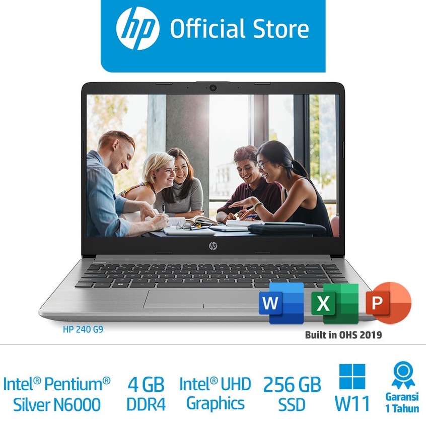 ART I45P Laptop HP 24 G9 Intel Pentium Silver N64 GBIntel UHD Graphics256 GB SSD  Laptop Intel Lapto