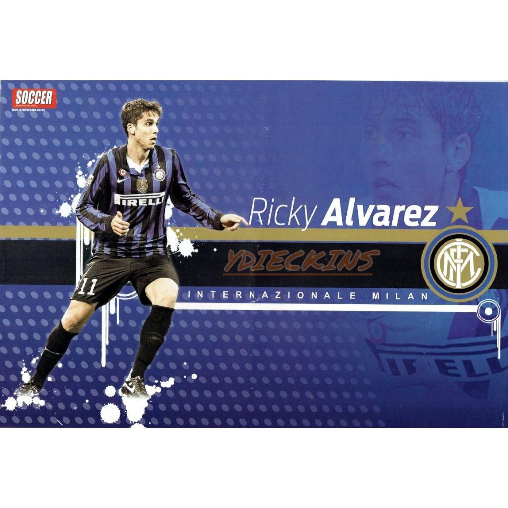 Poster Tabloid SOCCER Klub Inter Milan - Ricky Alvarez (2011/2012)