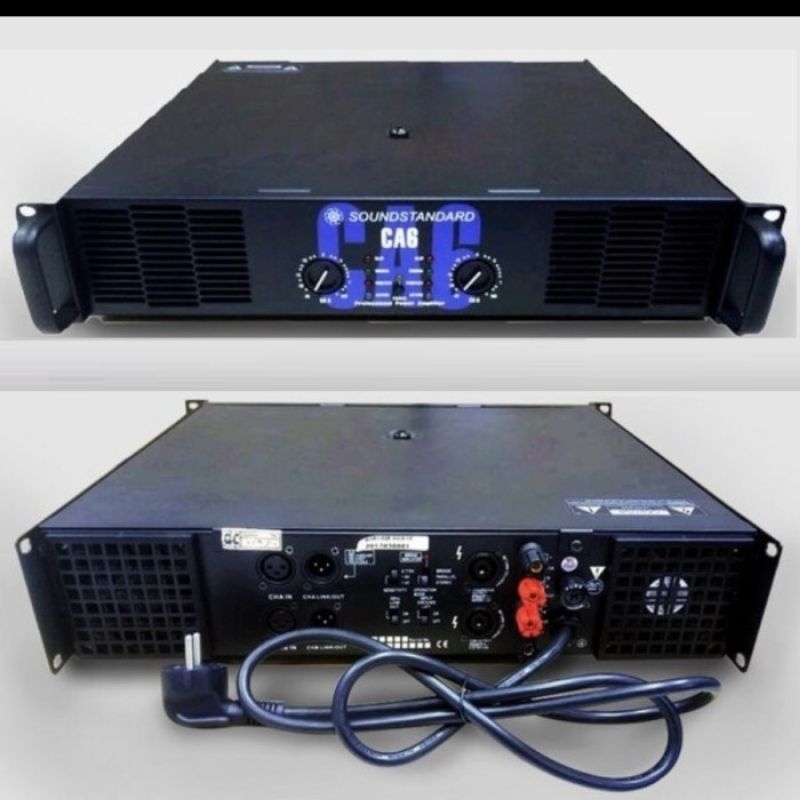 POWER AMPLIFIER SOUNDSTANDARD CA6 BODY PANJANG STEREO CA 6