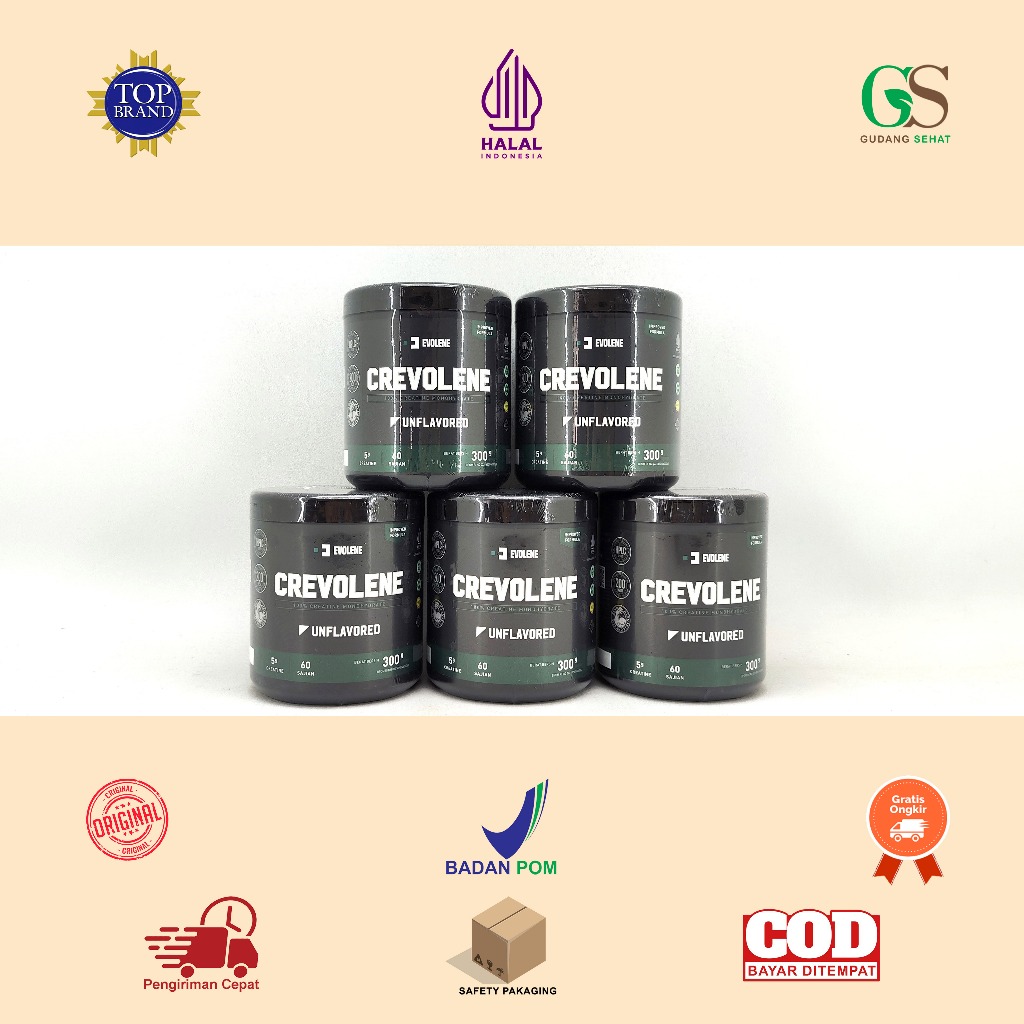 Manado Evolene Crevolene 100% Creatine Monohydrate - Creatine Bubuk