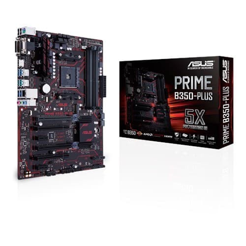 Motherboard Asus Prime B350-Plus AMD Ryzen AM4 DDR4 M2 USB 3.1 ATX B350
