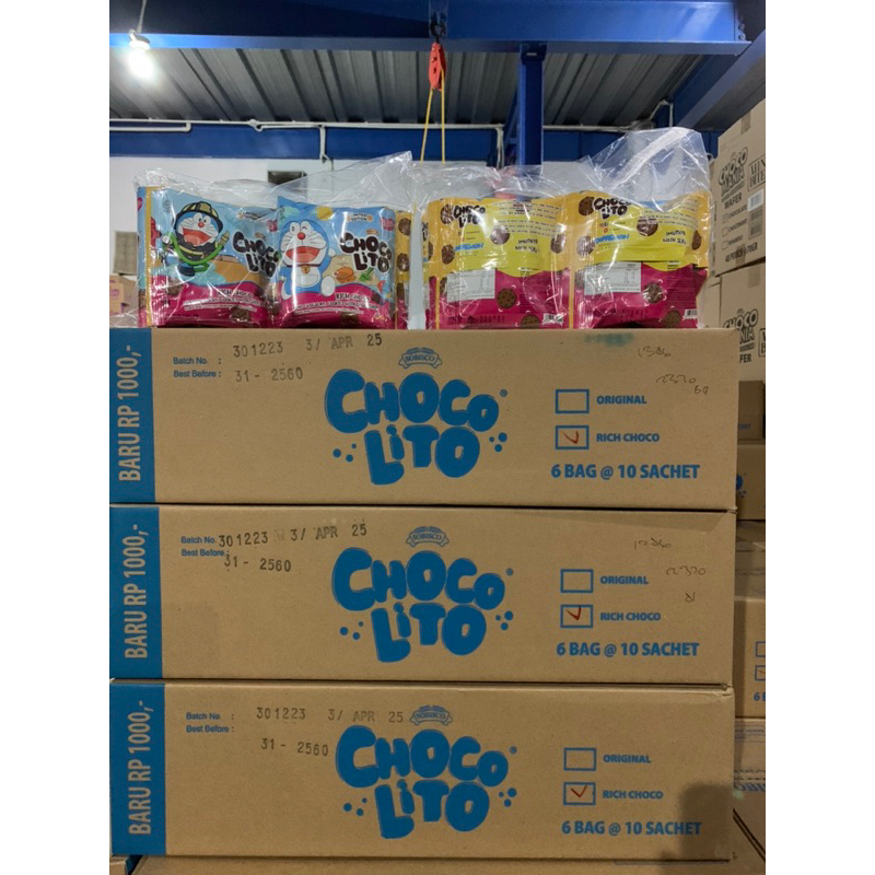 

Chocolito Rich Chocolate Kemasan 1 plastik isi 10 pcs