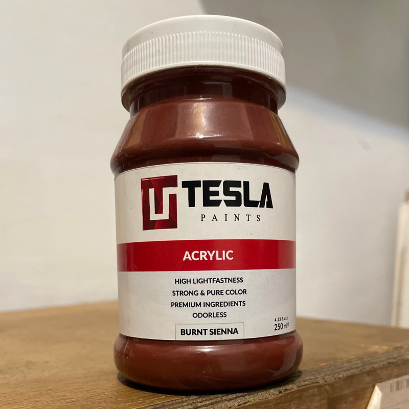 

TESLA PAINTS - ACRYLIC - BURNT SIENNA 250ML