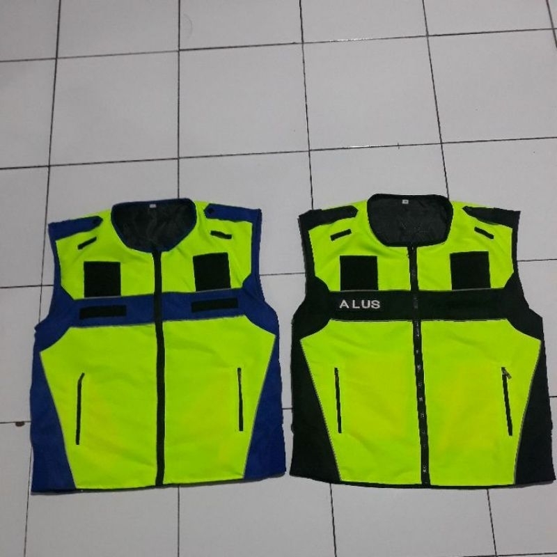 rompi security rompi polisi terbaru tampa logo rompi pariasi hitam hijau biru hijau