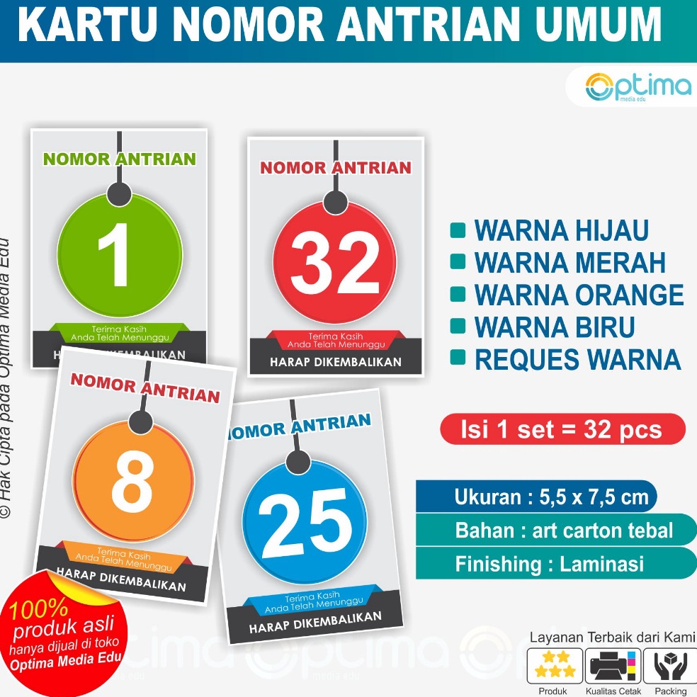 

Speial Eitin KARTU NMR ANTRI ANTRIAN UMUM 51