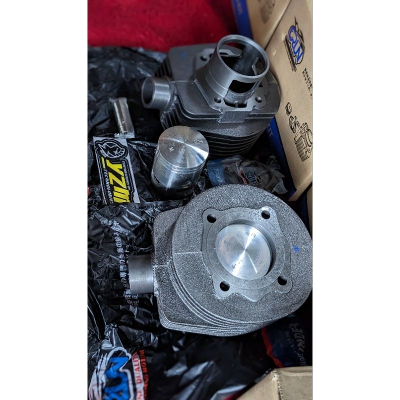 blok boring porting exhaust only  bureng yzm garage std 57 cylinder vespa