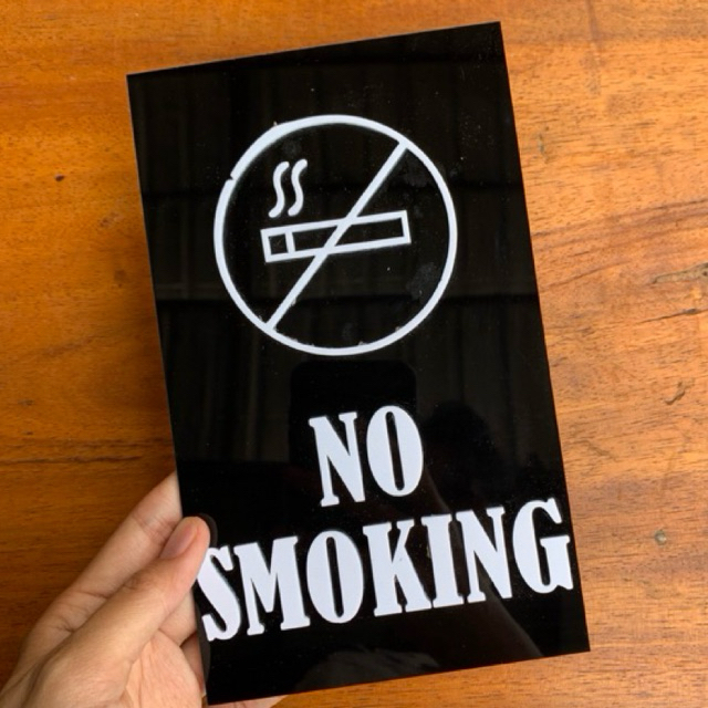 

palan sign akrilik no smoking