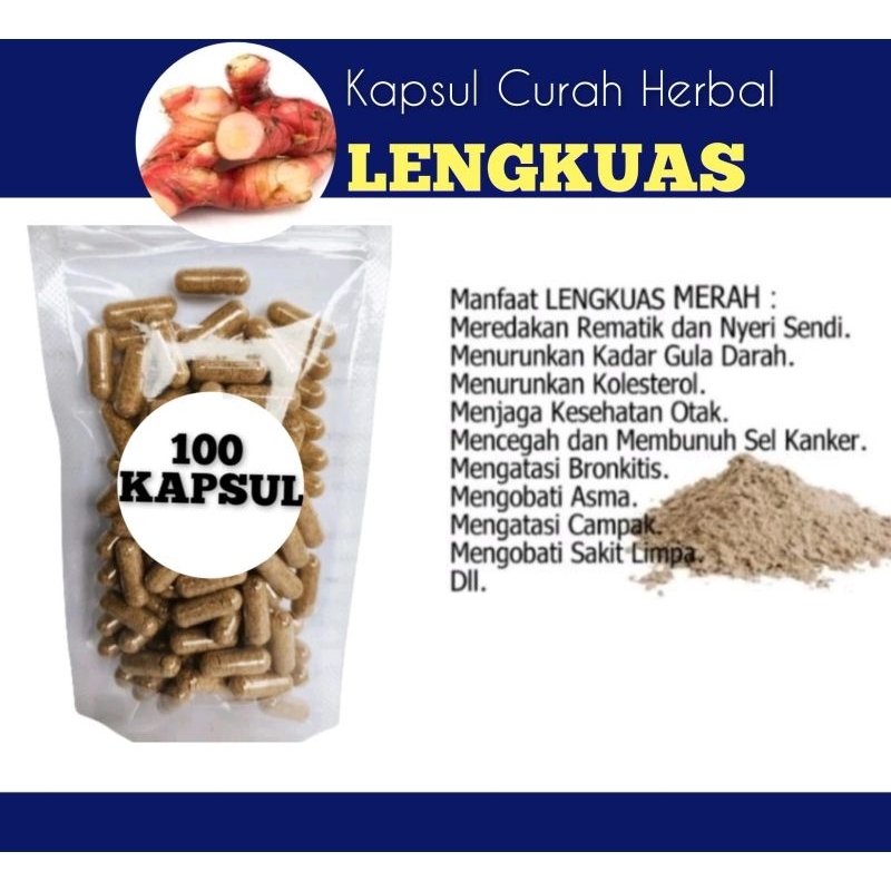Kapsul Curah herbal lengkuas 100