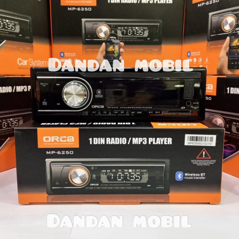 jq Single din Orca MP3 Bluetooth Tape Head Unit Mobil Univesal
