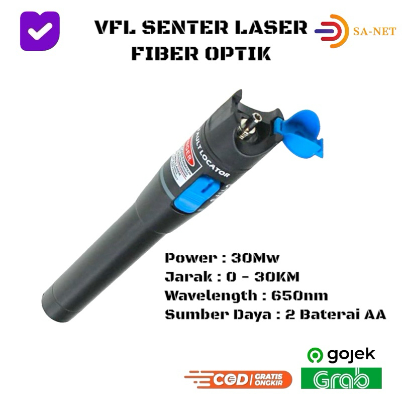VFL Visual Fault Locator Senter Laser Fiber Optik 30MW / 30KM