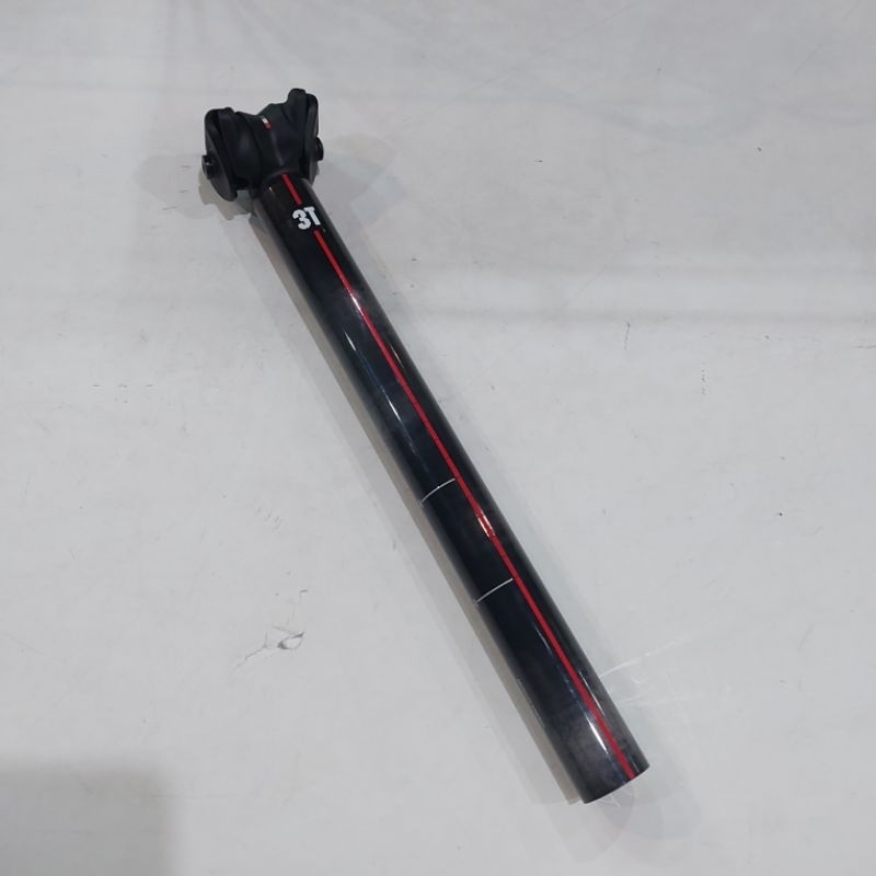 Seatpost 3T Zero 25 Pro 31.6 x 350 mm Carbon Black Red Original