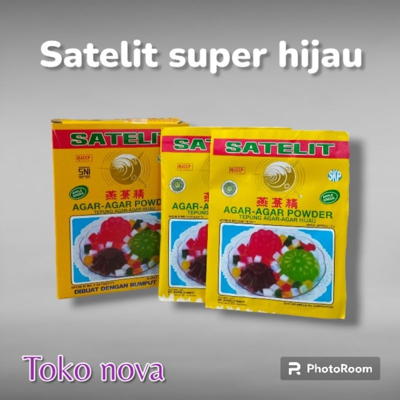 

Agar satelit super hijau 7gr 1box isi 12pcs