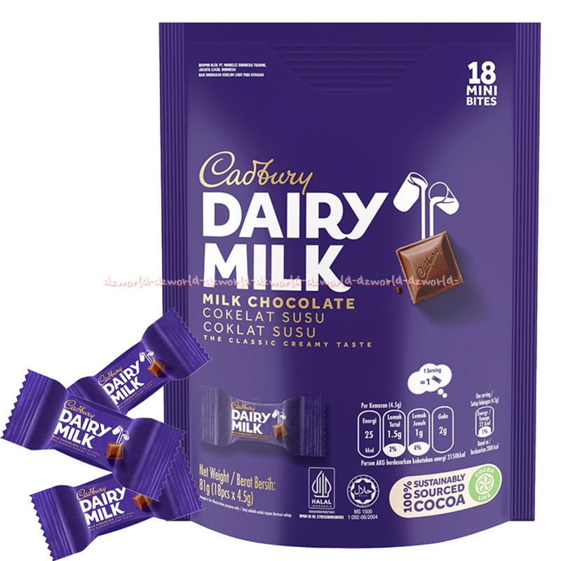 

Cadbury Dairy Milk Chocolate 81gr Cokelat Susu Classic Creamy Taste