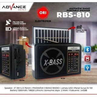 SPEAKER RADIO BLUETOOTH ADVANCE RBS 810