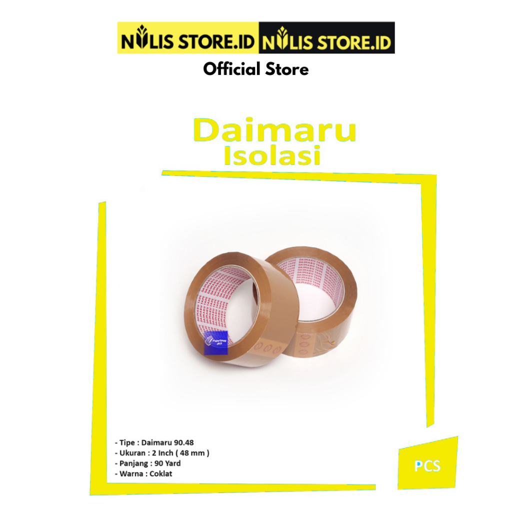 

DAIMARU - Lakban Coklat 90 Yard - Roll