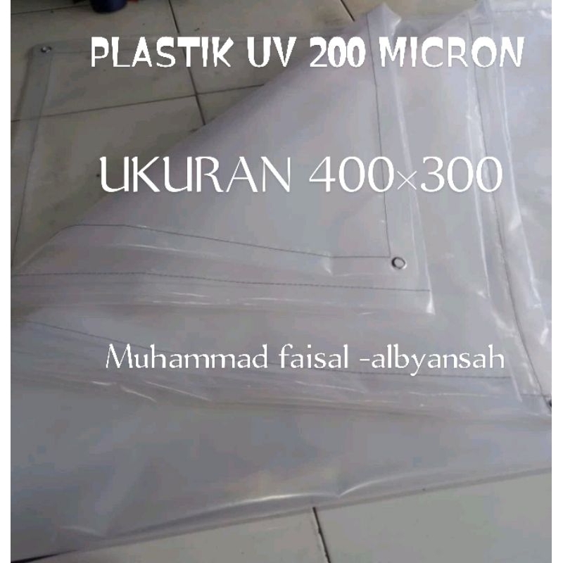 PLASTIK UV 200 MICRON UK 400×300 DI JAIT+KANCING