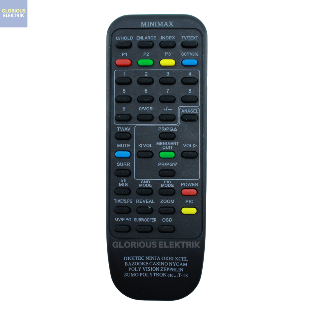 Remote TV Tabung Polytron / Digitec / Minimax
