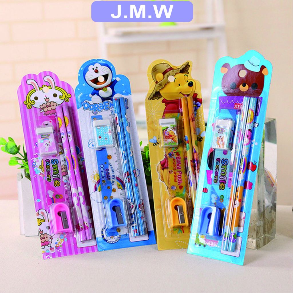 

SET ALAT TULIS SEKOLAH 5 in 1 KARAKTER LUCU / MINI STATIONERY