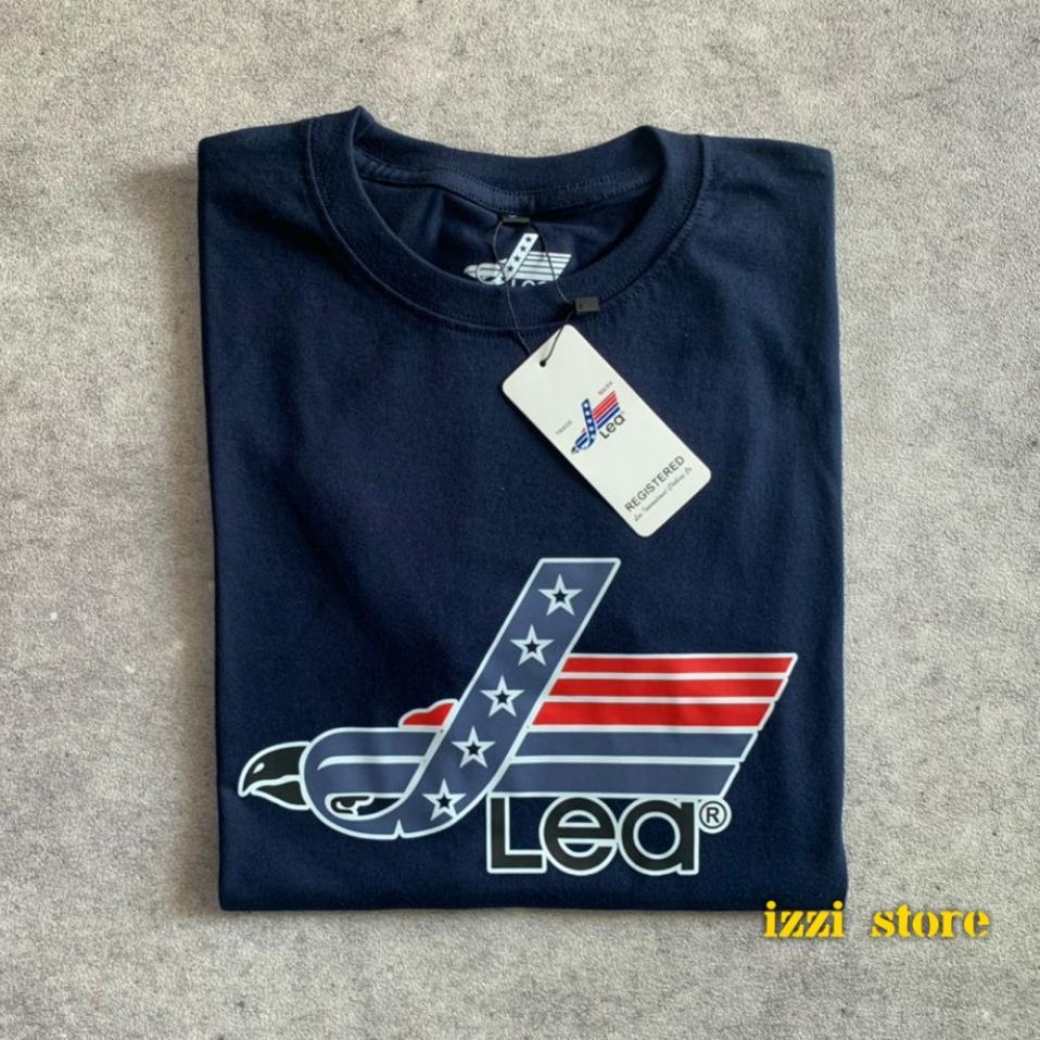 Kaos Pria Lea Original Katun Combed 24s Baju Dewasa Distro Branded Premium Unisex Brand Keren Polos 