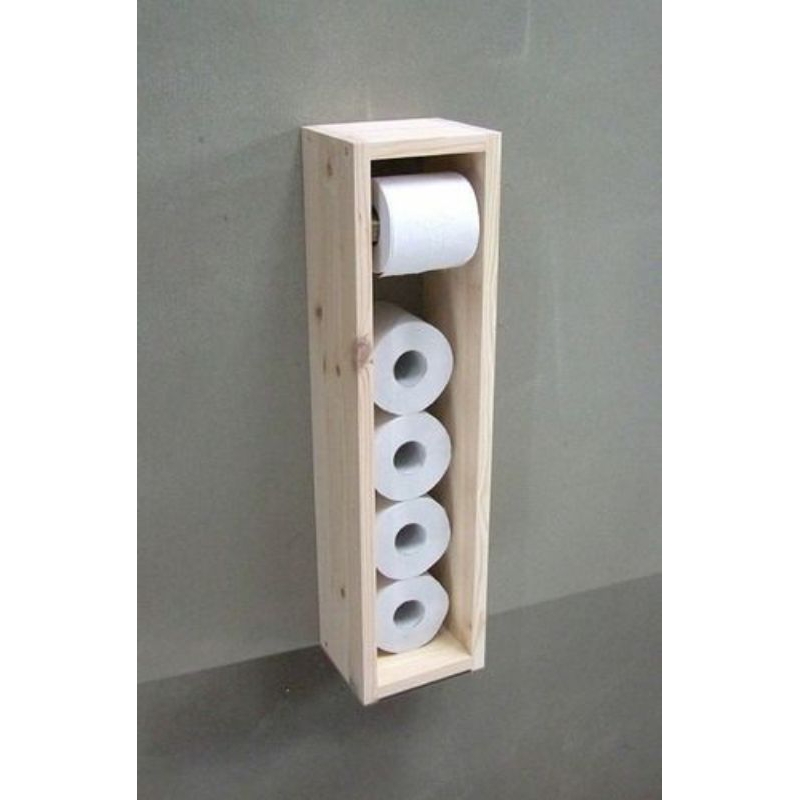 tempat tissue toilet roll tissue toilet kayu mahoni