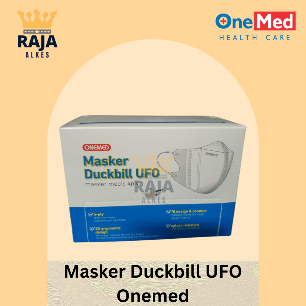 Masker Duckbill UFO Onemed Masker Karet Medis Duckbill UFO 4ply / Masker Duckbill