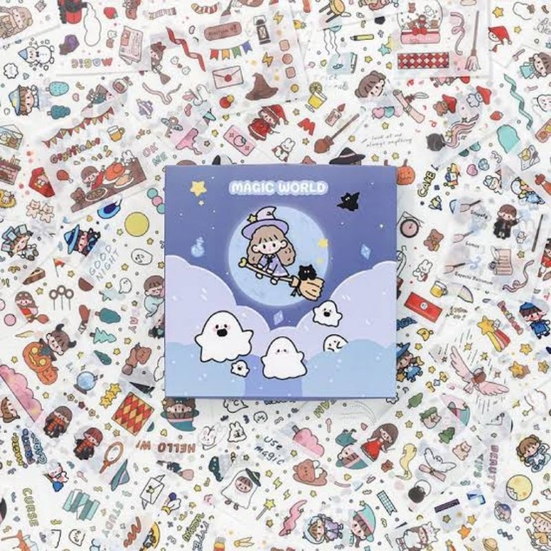 

Stiker PVC Ruan Series Magic World Tema Penyihir Magical Harry Potter Motif Kartun Korea Aesthetic Lucu sticker kawaii Dekorasi Journal Scrapbook|DIY|Botol Minum | Kotak Pensil 1 / 5 Lembar