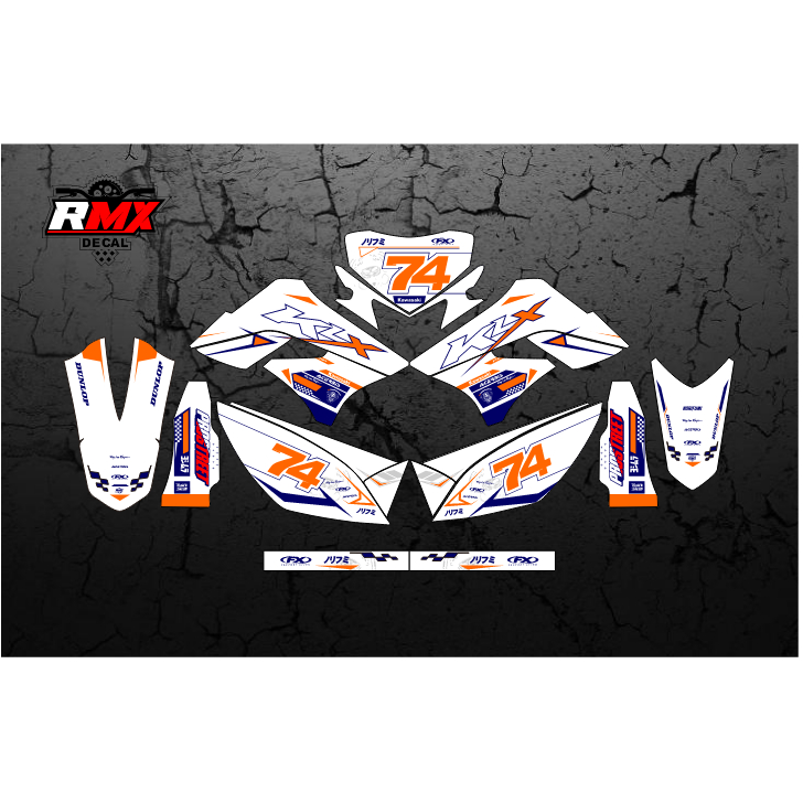 DECAL KLX 150 S/L FULLBODY (035) DEKAL STIKER D-TRACKER DTRACKER DTX LAMA 2009 2010 2011 2012 2013 2