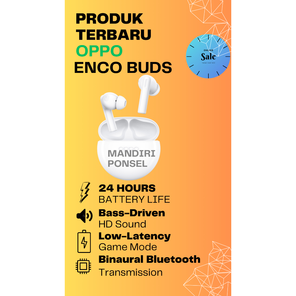 TWS OPPO ENCO BUDS BERGARANSI RESMI