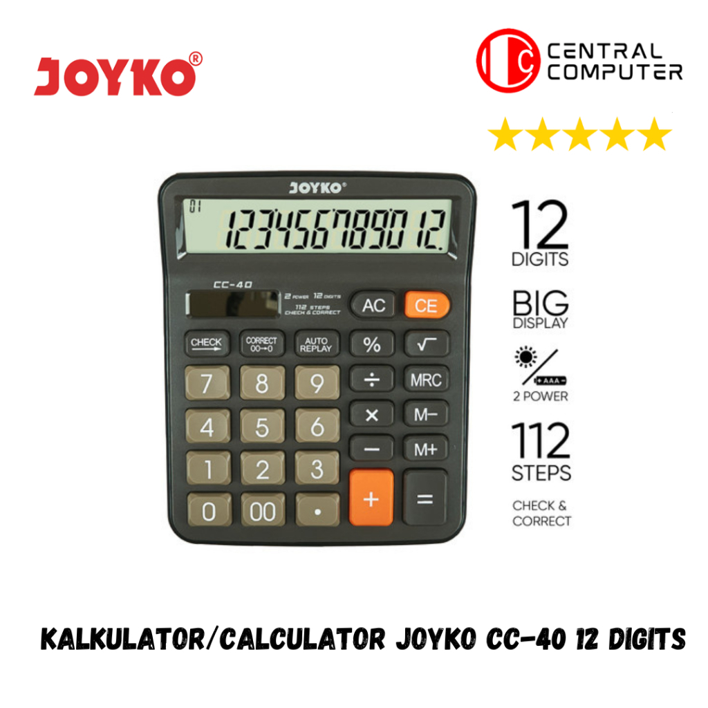 

Calculator / Kalkulator Joyko CC-40 / 12 Digits