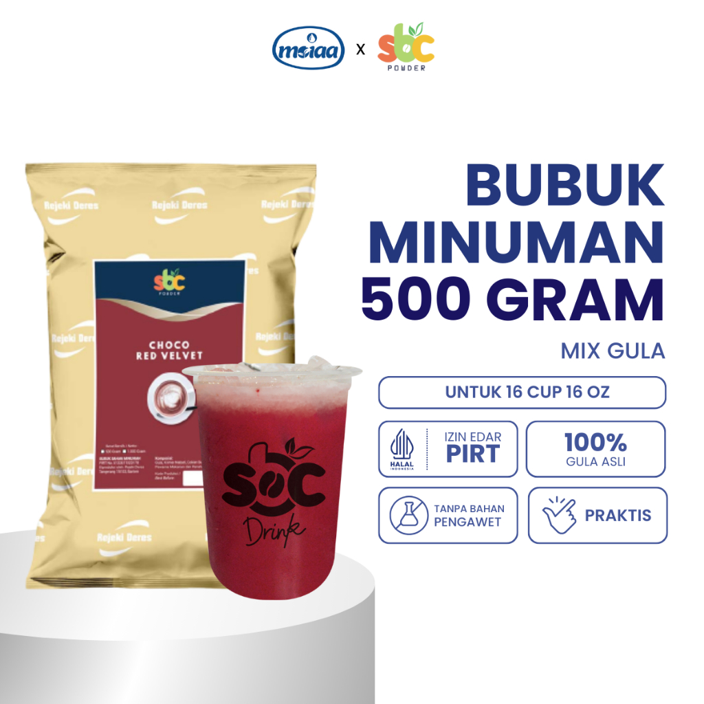 

Bubuk Minuman Powder Aneka Rasa SBC Drink 500 gram Cafe Kekinian Franchise
