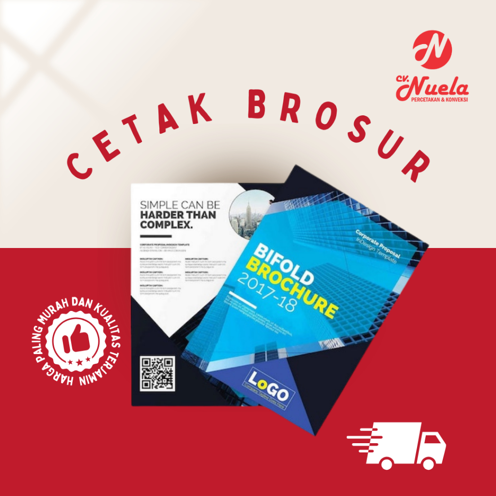 

Cetak Brosur A5 (2 sisi ) 1 rim / 500 lembar l Art Paper 150 gr Murah !