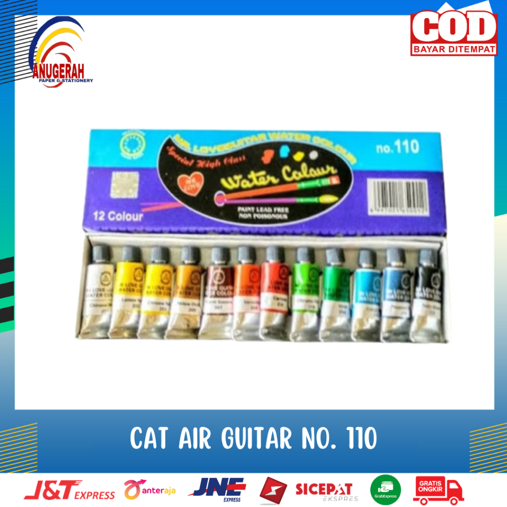 

WATER COLOUR LOVE GUITAR 110 / 120 (PCS)