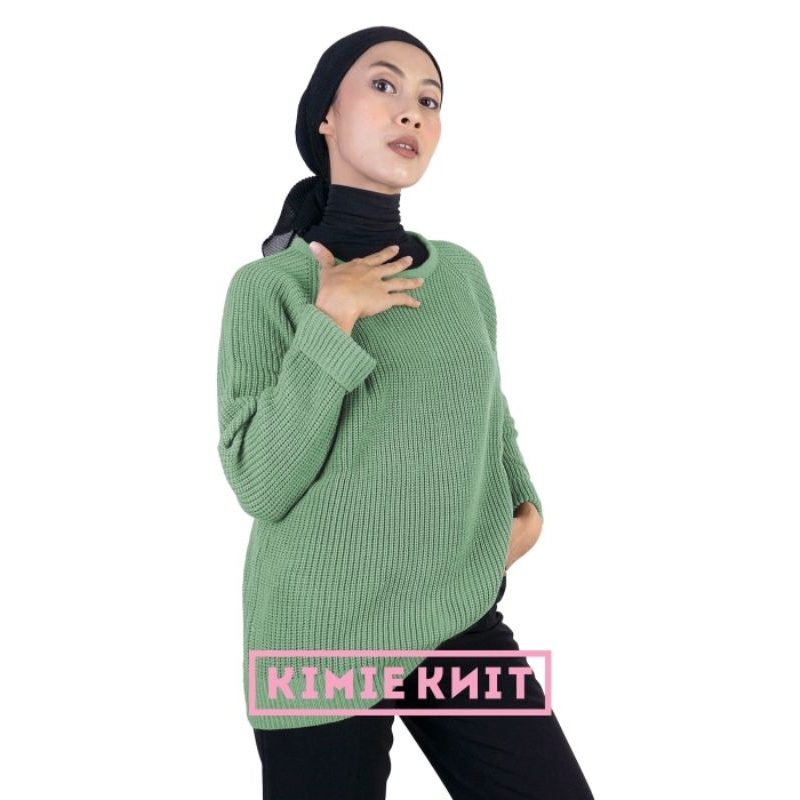 Sweater Rajut Unisex Pria Wanita Knitwear Switer Atasan Oversize Tebal