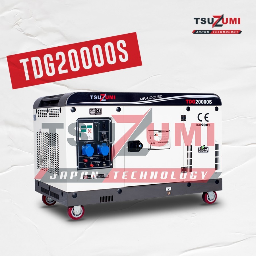 Genset Silent Diesel Solar 16000 watt 1 phase Tsuzumi Japan Technology Tsuzumi TDG20000S