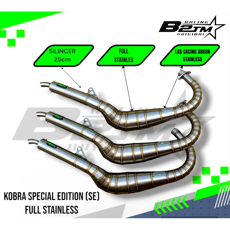 knalpot kolong superpro kobra b2tm premium kolong b2tm SE kolong stainles b2tm premium knalpot rx ki