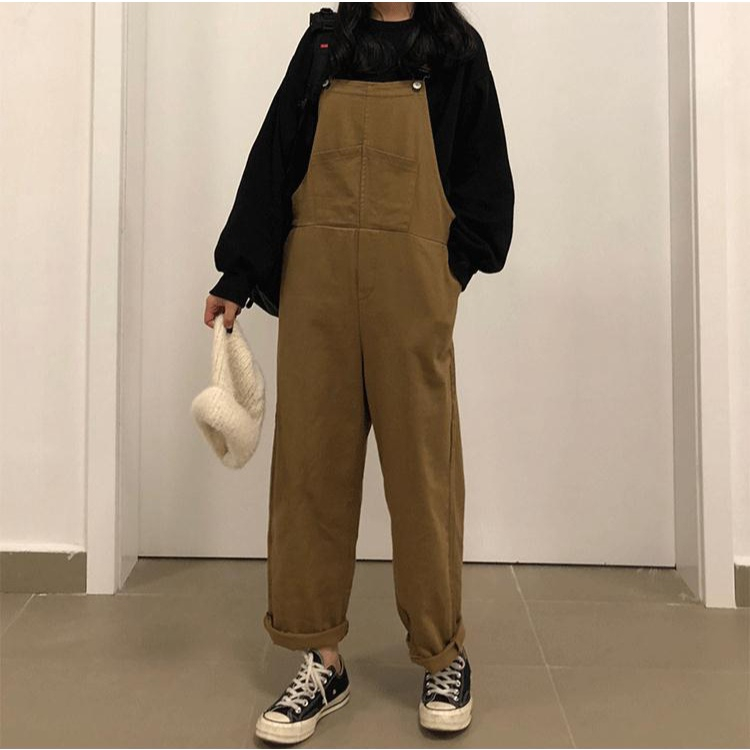 Overall Jumpsuit Mode Loose Longgar Korea Fashion