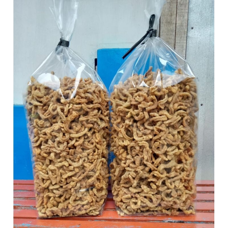 

Kripik usus ayam 2kg premium original camilan enak kriyuk bastik kripik tempe sagu