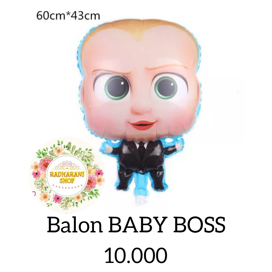 Balon Baby Boss Bayi Dekorasi Hiasan Pesta Ulang Tahun Ultah Anak