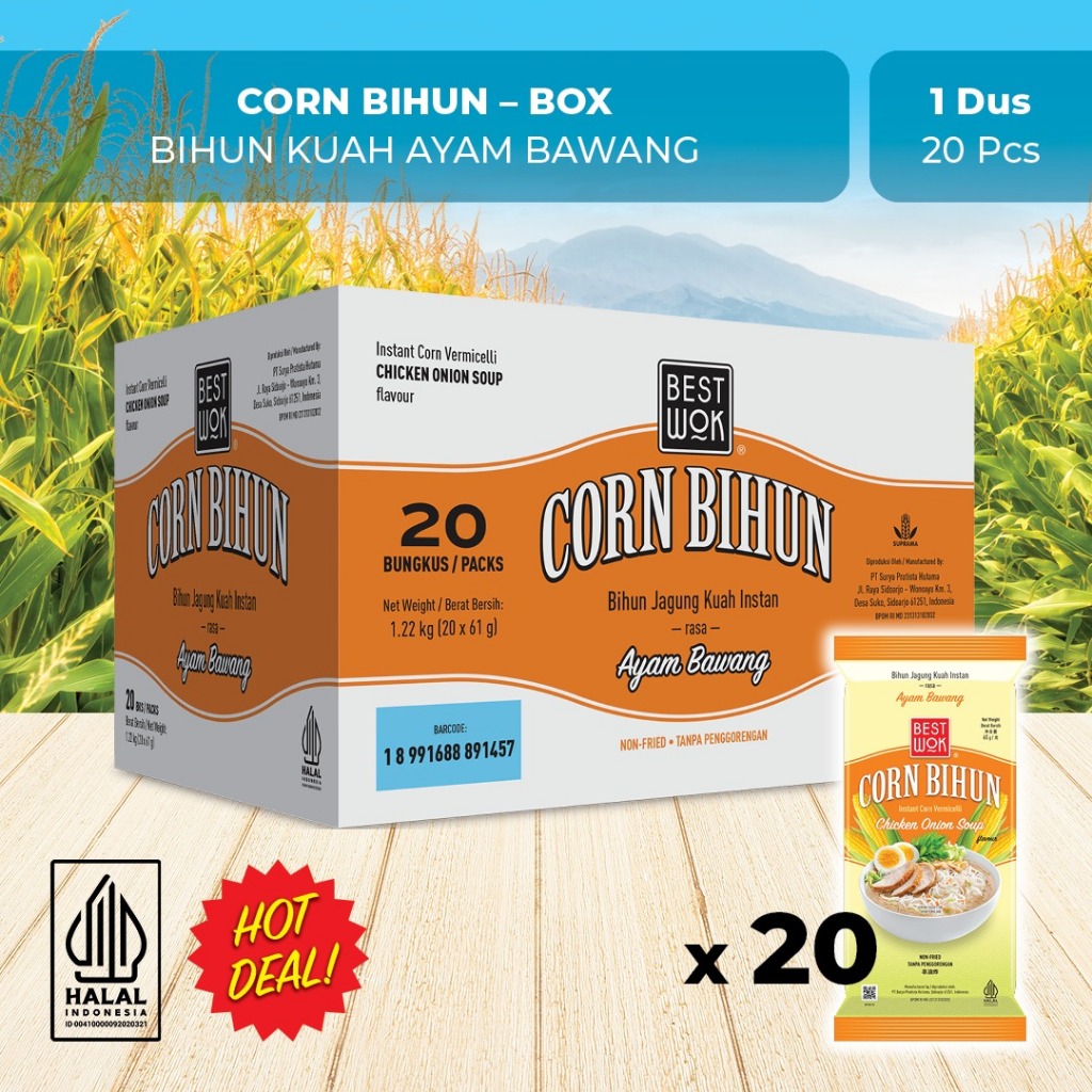 

Best Wok Bihun Kuah Instant Ayam Bawang Dus 20 pcs